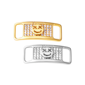 Iced Out Smiley Face Lace Lock - APORRO - Lock Laces For Kids