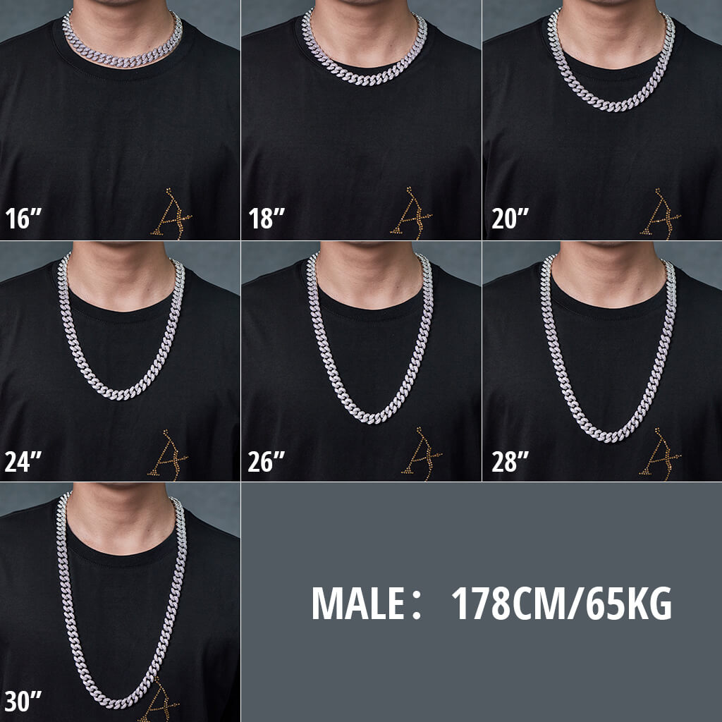 Mens Chain Size Chart