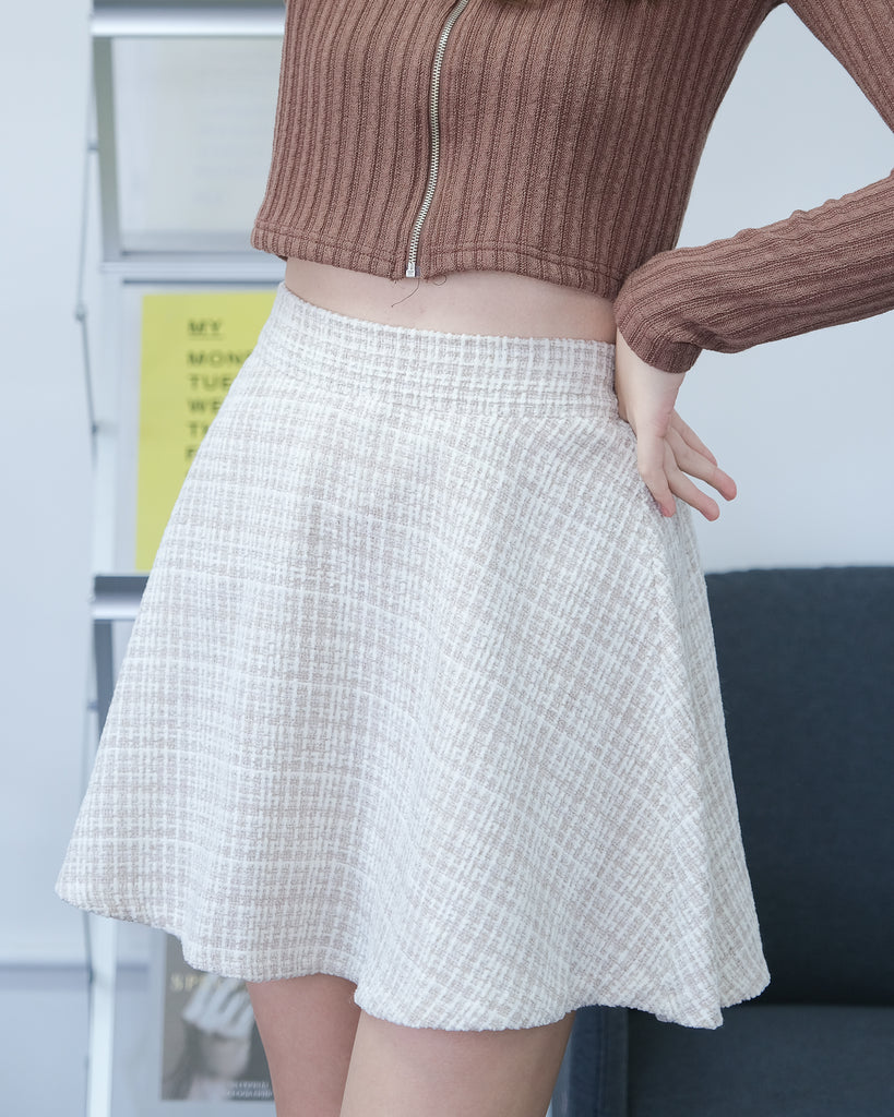 The Motto Tweed Skirt (2 Colors)