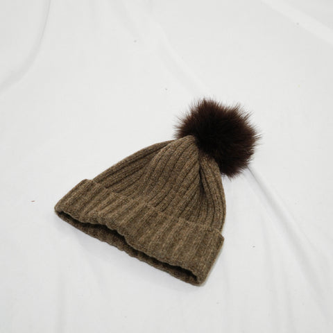 Coffee Wool Knitted Hat