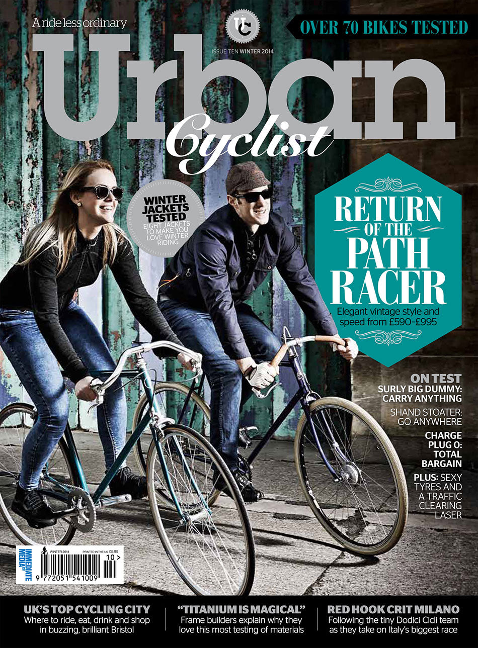 Urban Cyclist Magazine front cover issue 10 winter 2014.