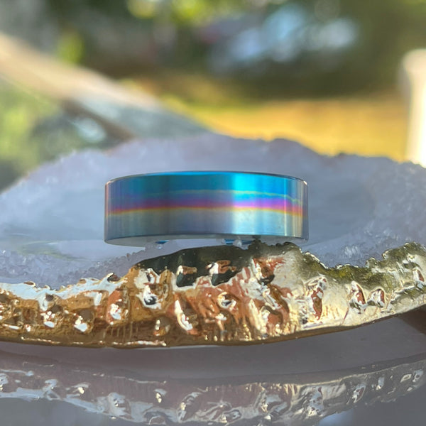 rainbow colors beauty ring 22mm