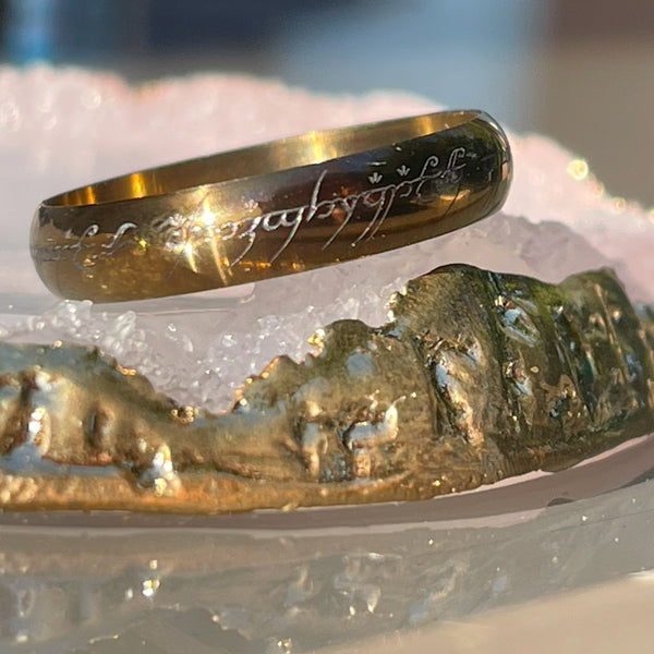 Goldy LOTR Beauty Ring by  Laser Custom Works available on Divavap.com