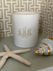 Personalised scented candle