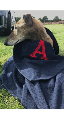 Monogrammed Match Blanket, dog blanket