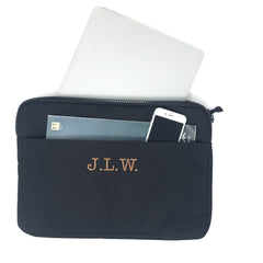 monogrammed laptop cover and case to keep laptop secure with your initials on it