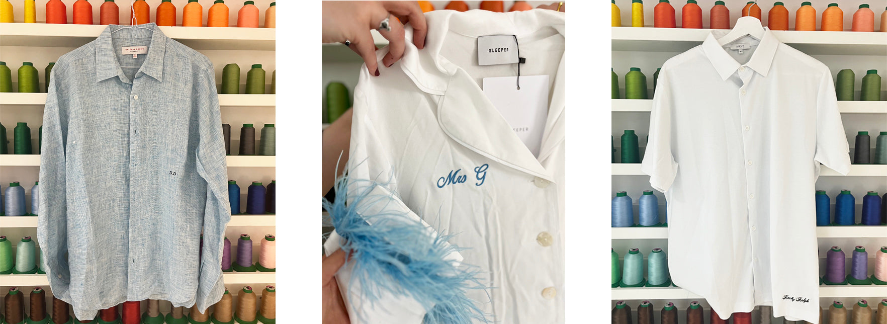 Shirt Monogramming - same day service