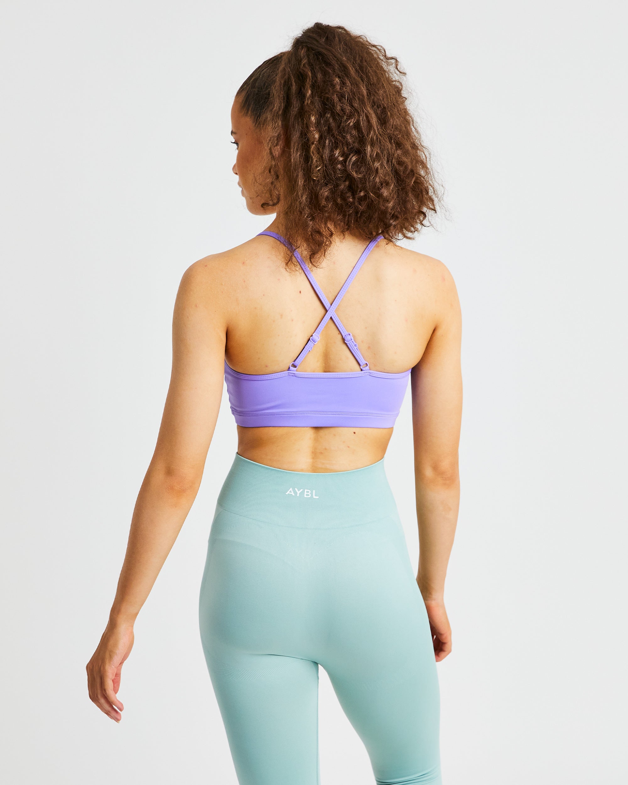 Essential V Neck Sports Bra - Pebble Grey – AYBL