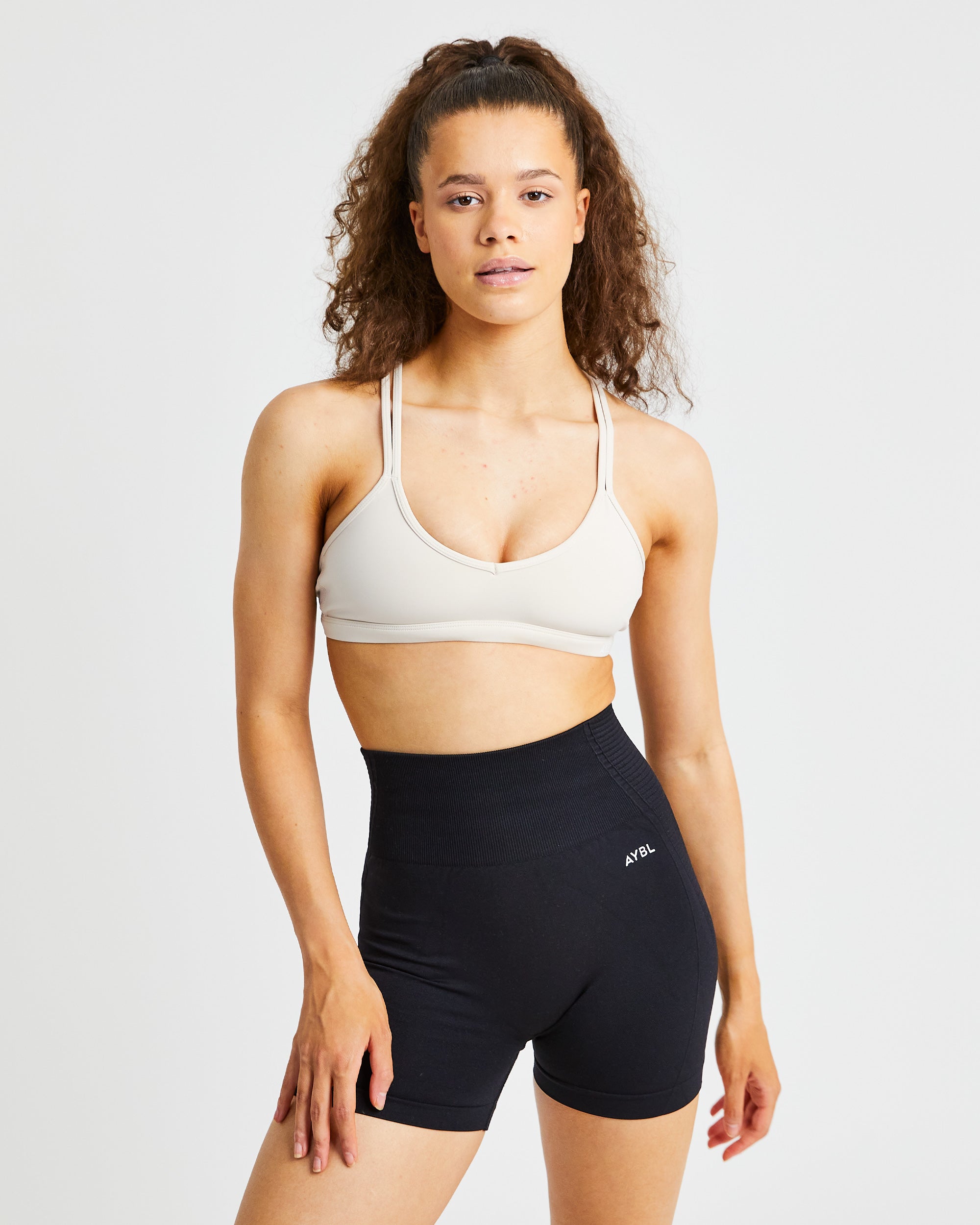 Essential Strappy Sports Bra - White – AYBL