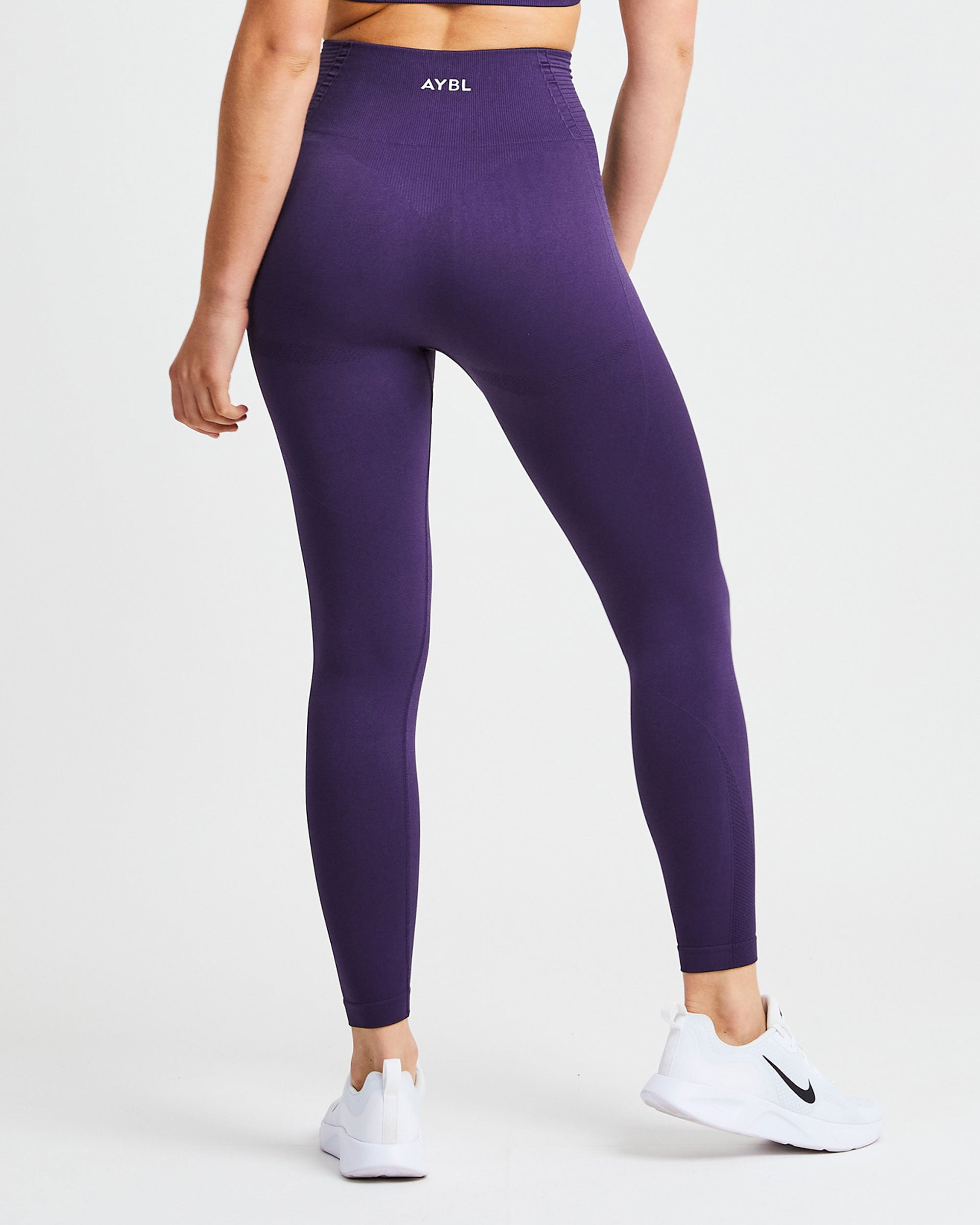 AYBL Pulse Seamless Purple Lilac Ombre Workout Running Gym Leggings Size XS  BNWT