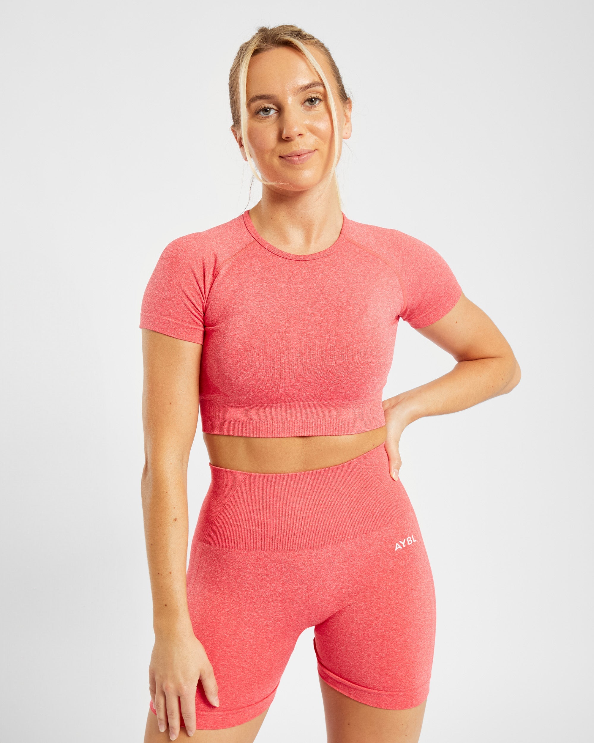 Empower Seamless Leggings - Coral Red Marl – AYBL