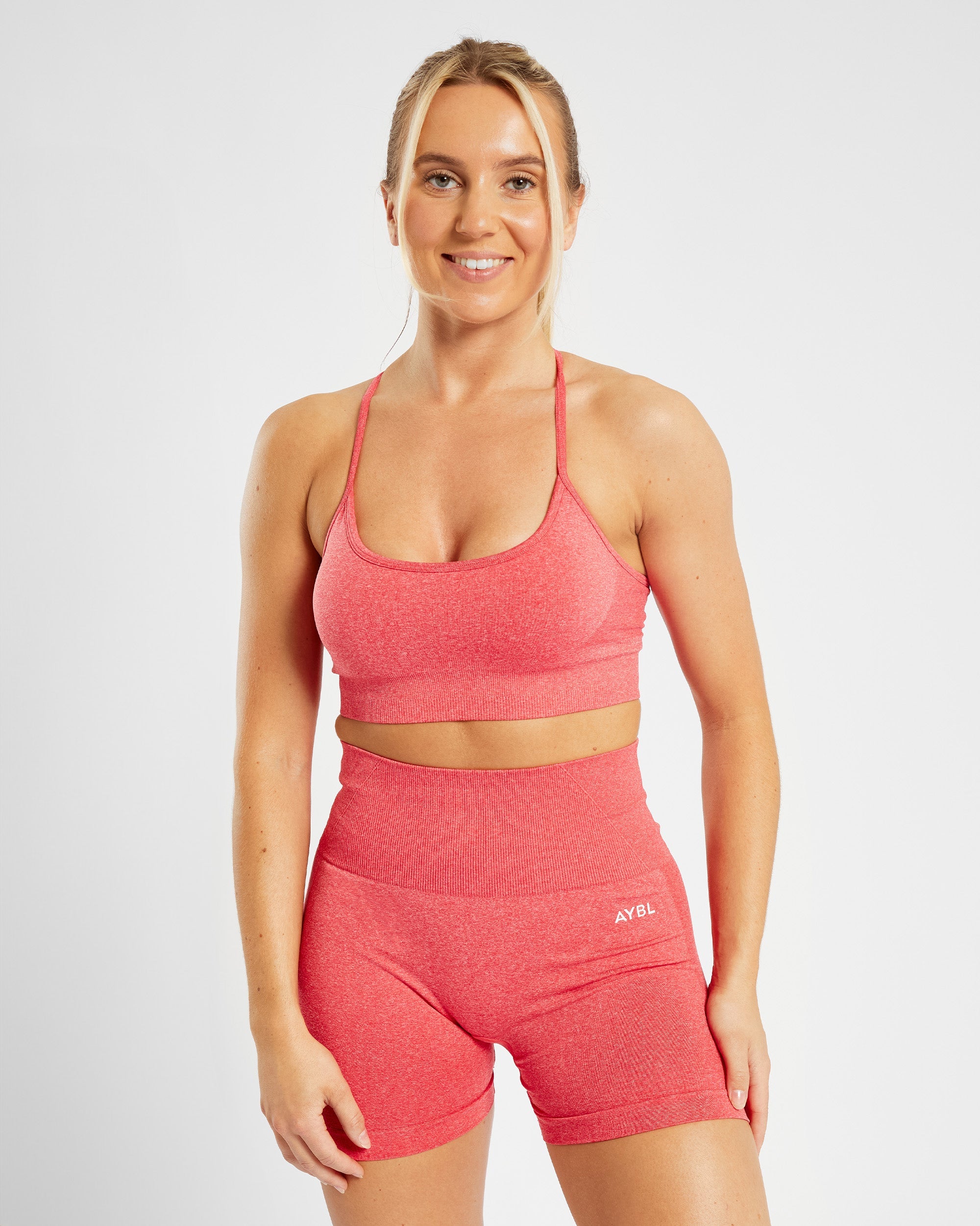 AYBL Evolve Speckle Seamless Sports Bra Pink - $12 (62% Off Retail