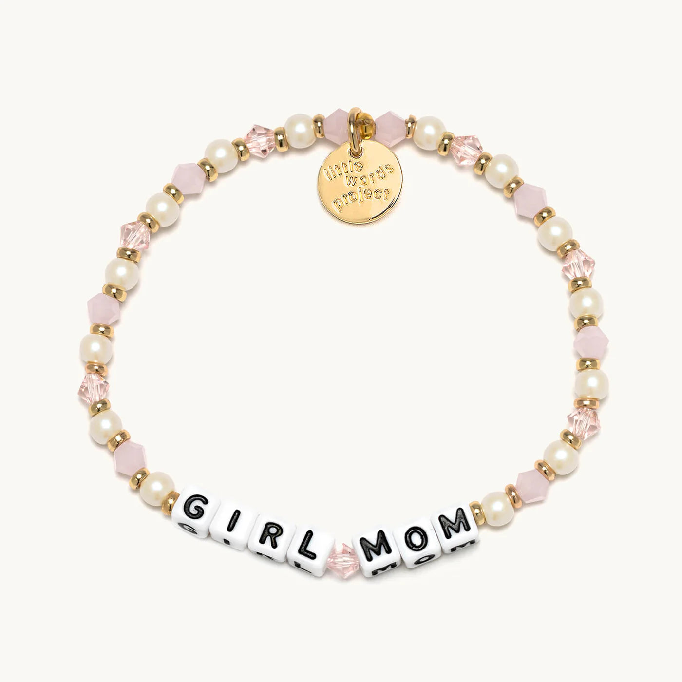 LWP - White - Girl Mom Bracelet - Strawberry Milk