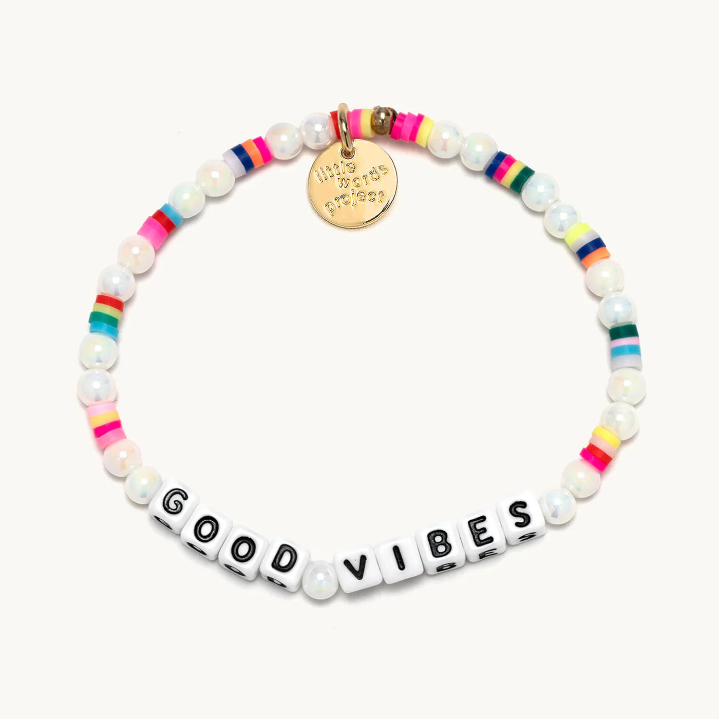 LWP - White - Good Vibes Bracelet - Firecracker Pattern