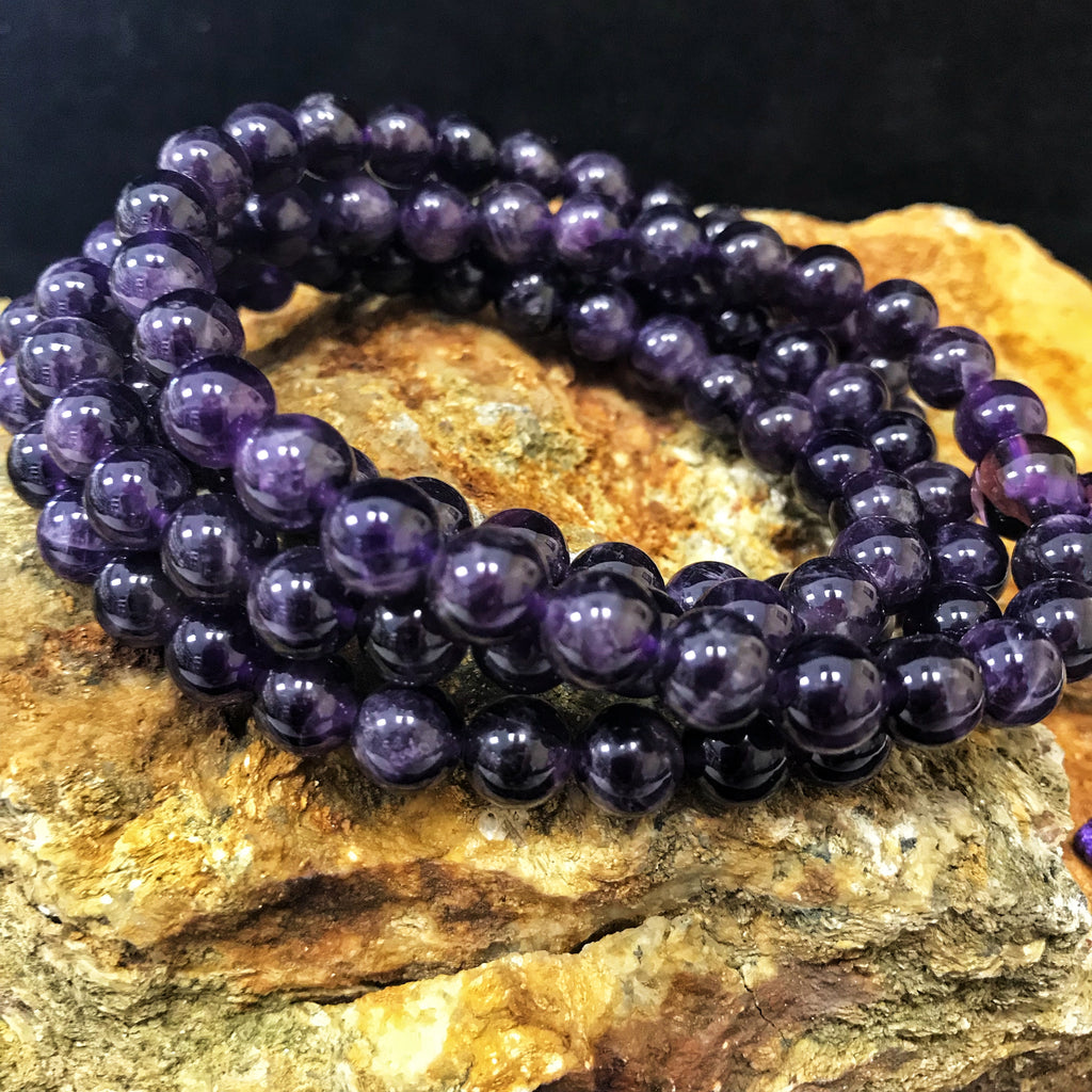 Amethyst Mala - Our Highest Grade – Tibetan Spirit