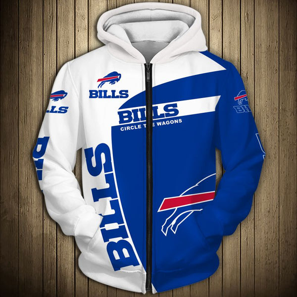 buffalo bills zipper hoodie