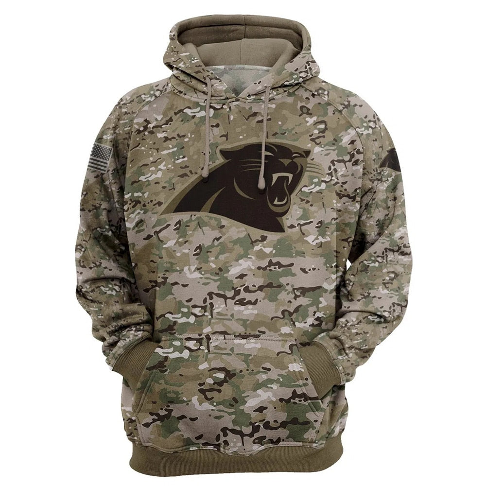 Carolina Panthers Nike 2021 Salute To Service Therma Performance Pullover  Hoodie - Camo