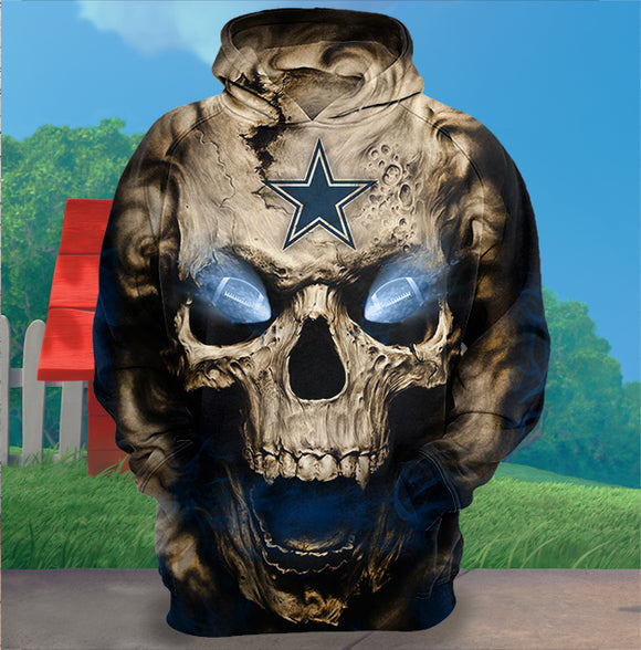 dallas cowboys skull hoodie