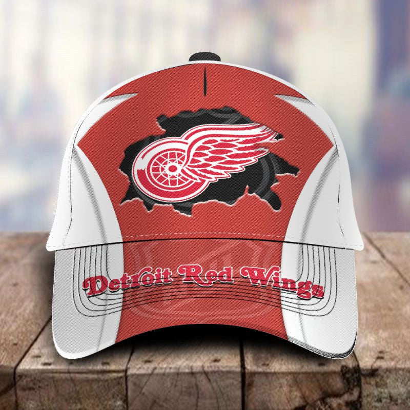 Detroit Red Wings Hats - Adjustable Hat{Size}