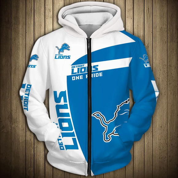 SALE OFF Detroit Lions Zip Up Hoodie 3D 