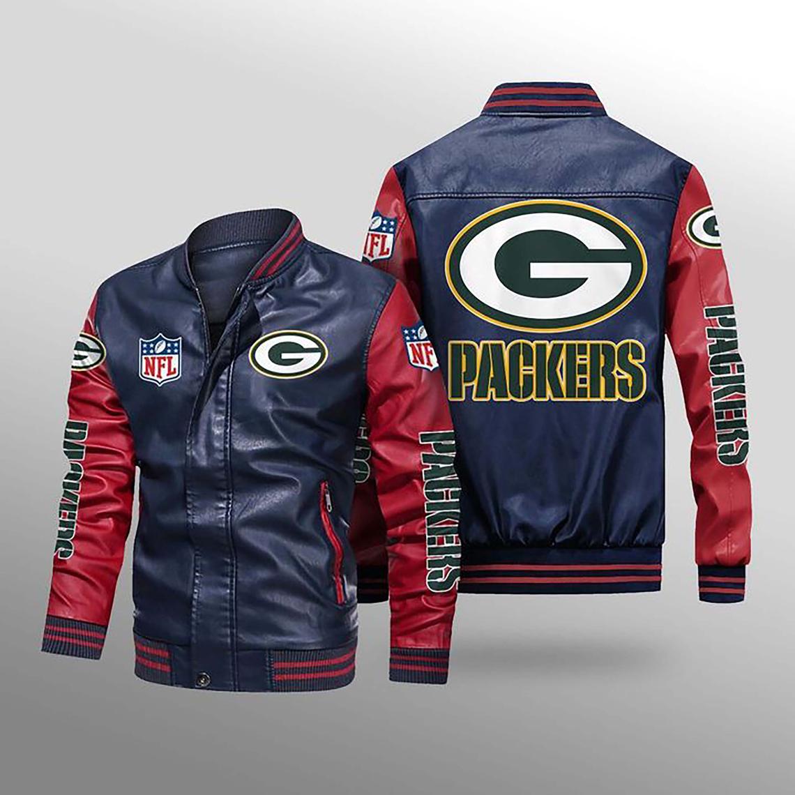 30% OFF The Best Men's Green Bay Packers Leather Jacket For Sale – 4 ...