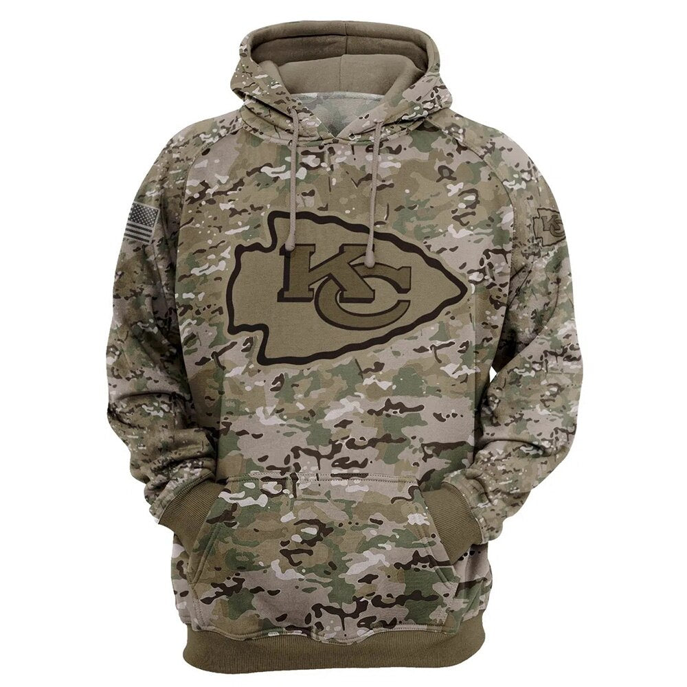 20% OFF Kansas City Chiefs Hoodie Camo Printed 3D - Limited Quantities