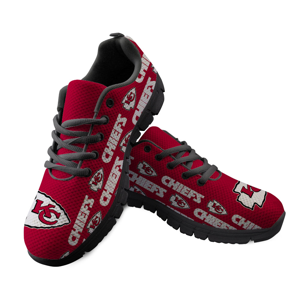 15 SALE OFF Kansas City Chiefs Sneakers Repeat Print Logo Low Top