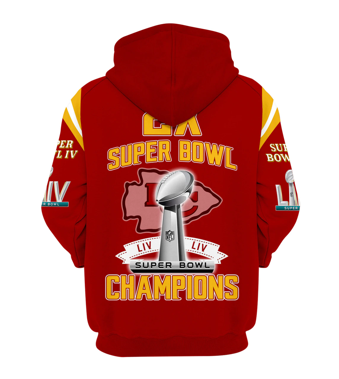 14 OFF Kansas City Chiefs Zip Up Hoodies 3D Super Bowl LIV Kansas