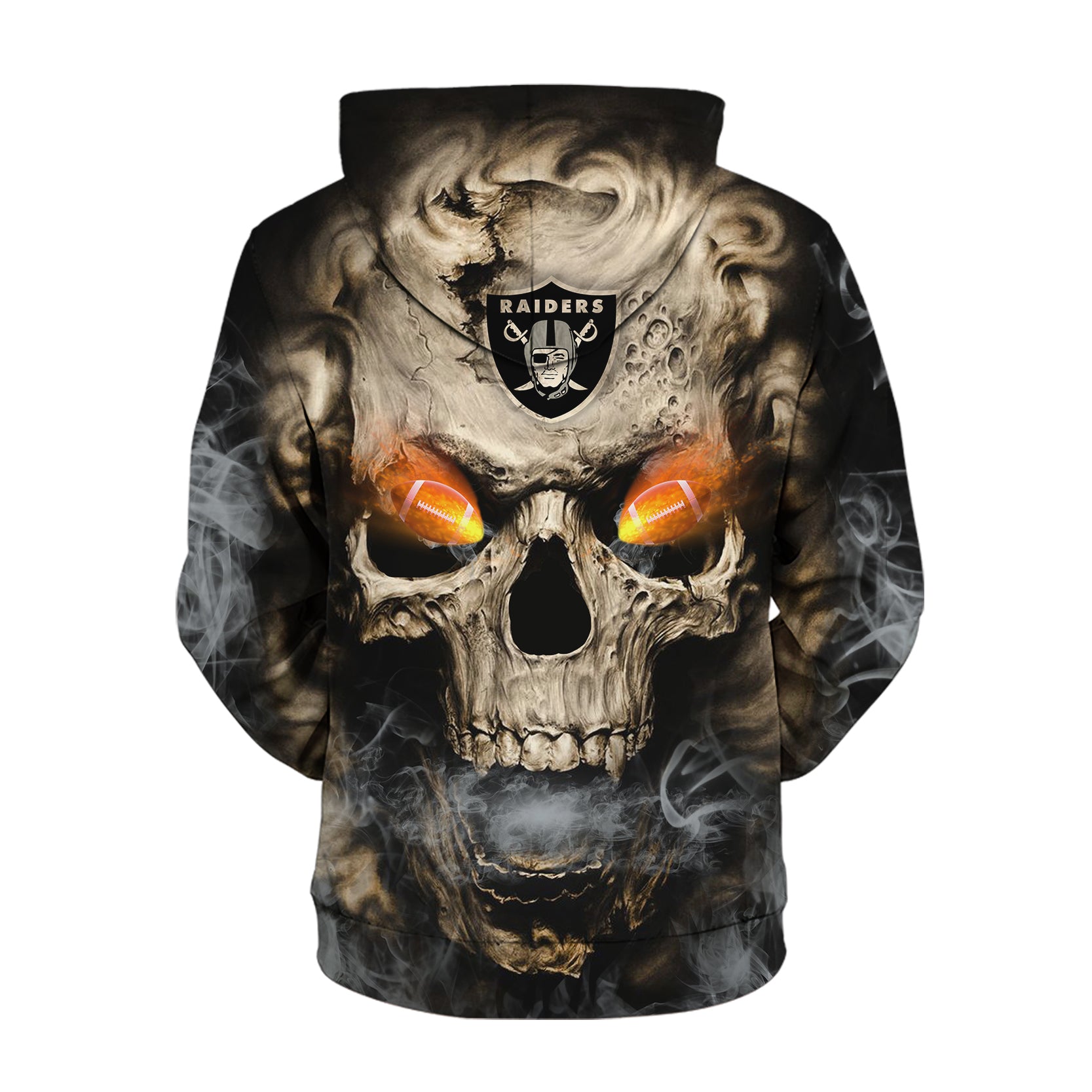 raiders skull hoodie