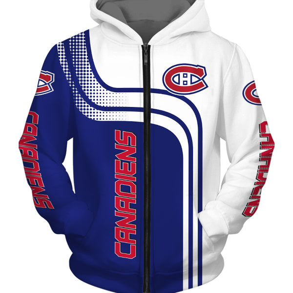 montreal canadiens zip up hoodie