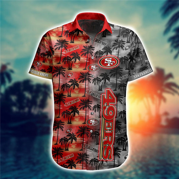 15% OFF Hot San Francisco 49ers Hawaiian Shirt Palm Trees Pattern – 4 ...