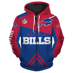 buffalo bills zipper hoodie