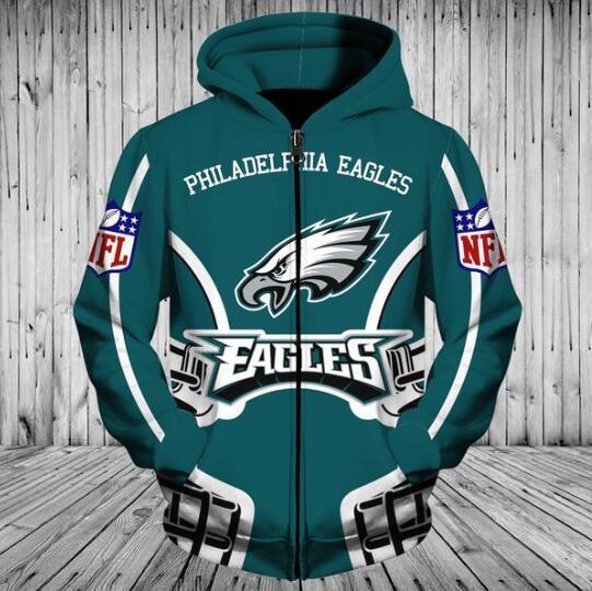 philadelphia eagles zipper hoodie