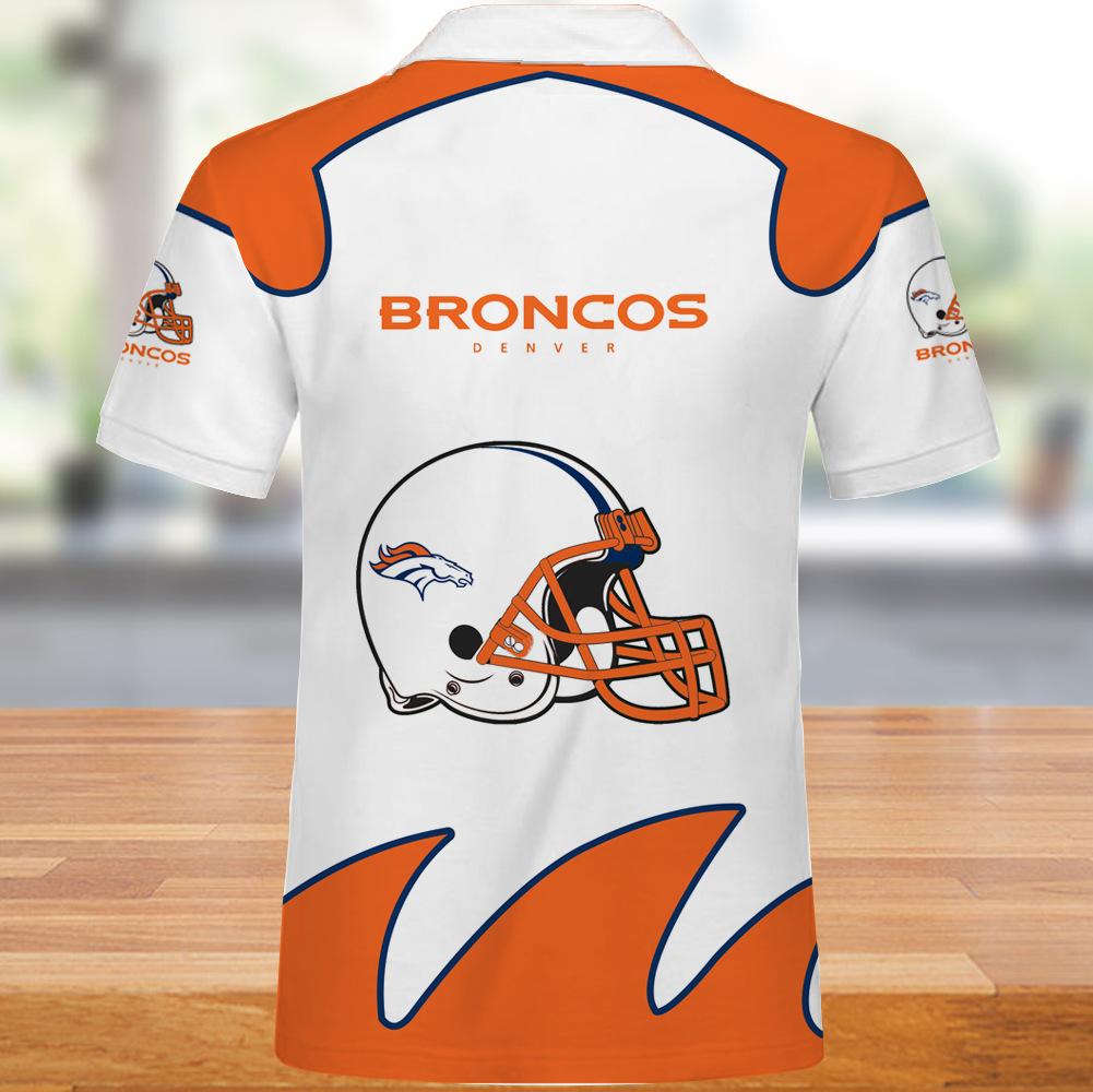 25 OFF Denver Broncos Mens Polo Shirts White Denver Broncos GEAR