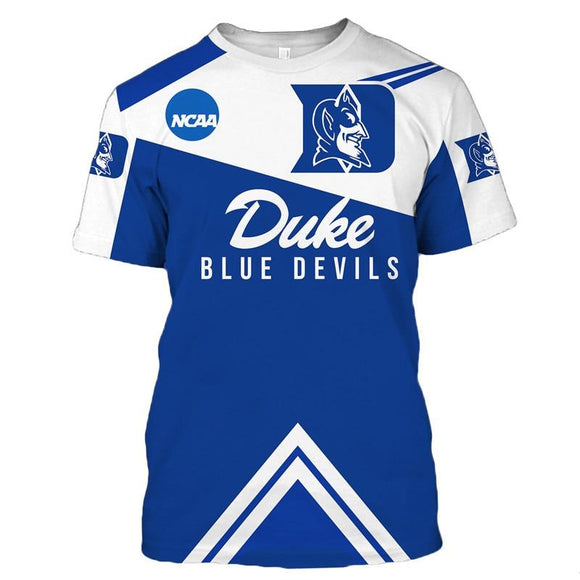 19% SALE OFF Duke Blue Devils T-shirt 3D Short Sleeve O Neck – 4 Fan Shop