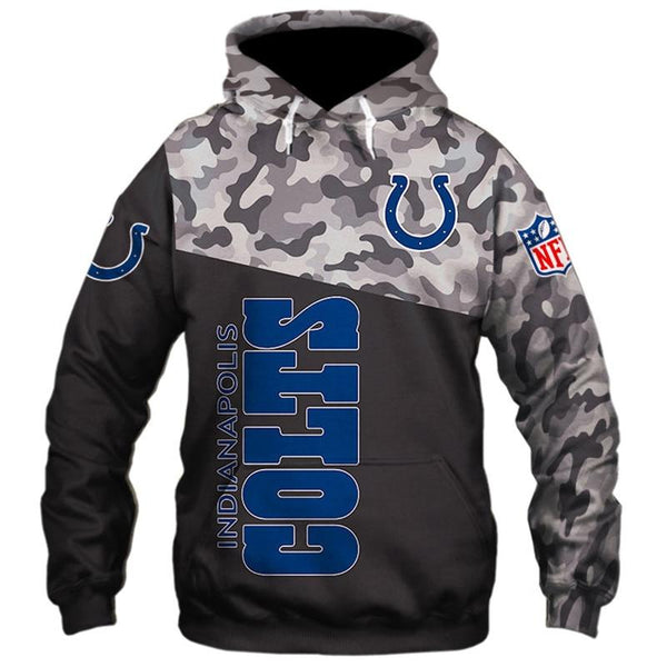 Indianapolis Colts Hoodies Salute to Service Sideline Therma Pullover Gift