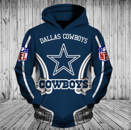 Low Price NFL Football Dallas Cowboys 3D Hoodie With Zipper Sweatshirt ...