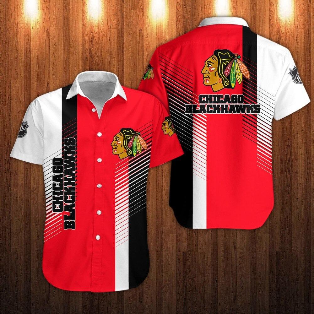 NHL Chicago Blackhawks Baseball Jersey, Men's Fashion, Tops & Sets