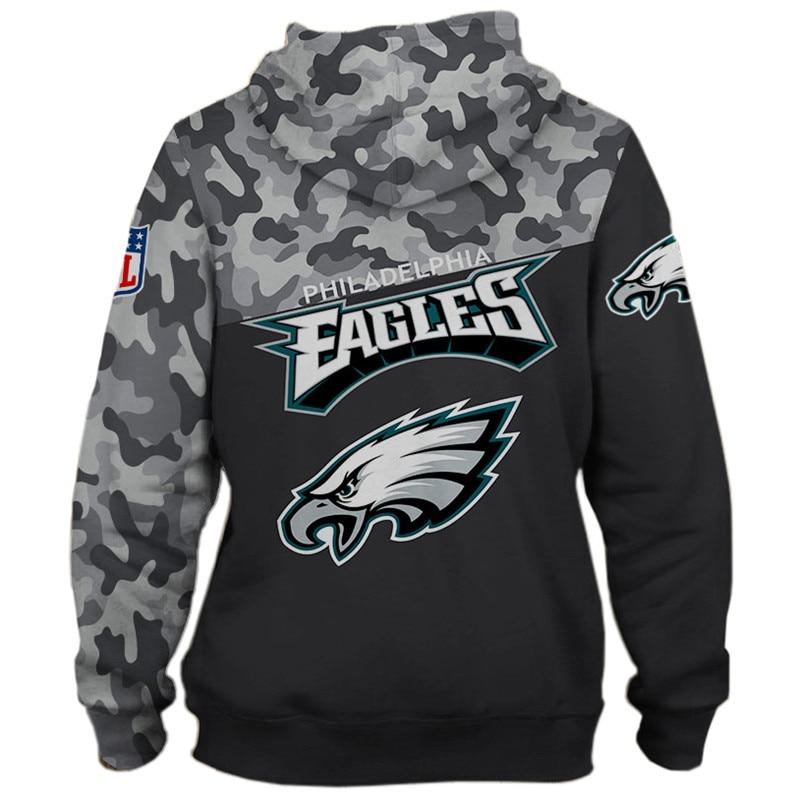 Philadelphia Eagles Military Hoodies 3D Sweatshirt Long