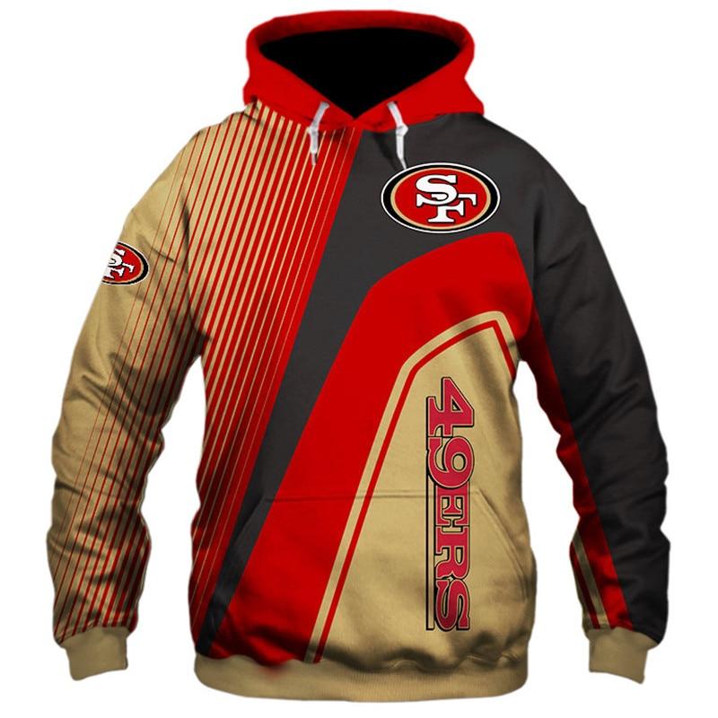 16% OFF Men's San Francisco 49ers Hoodies Cheap 3D Sweatshirt Pullover ...