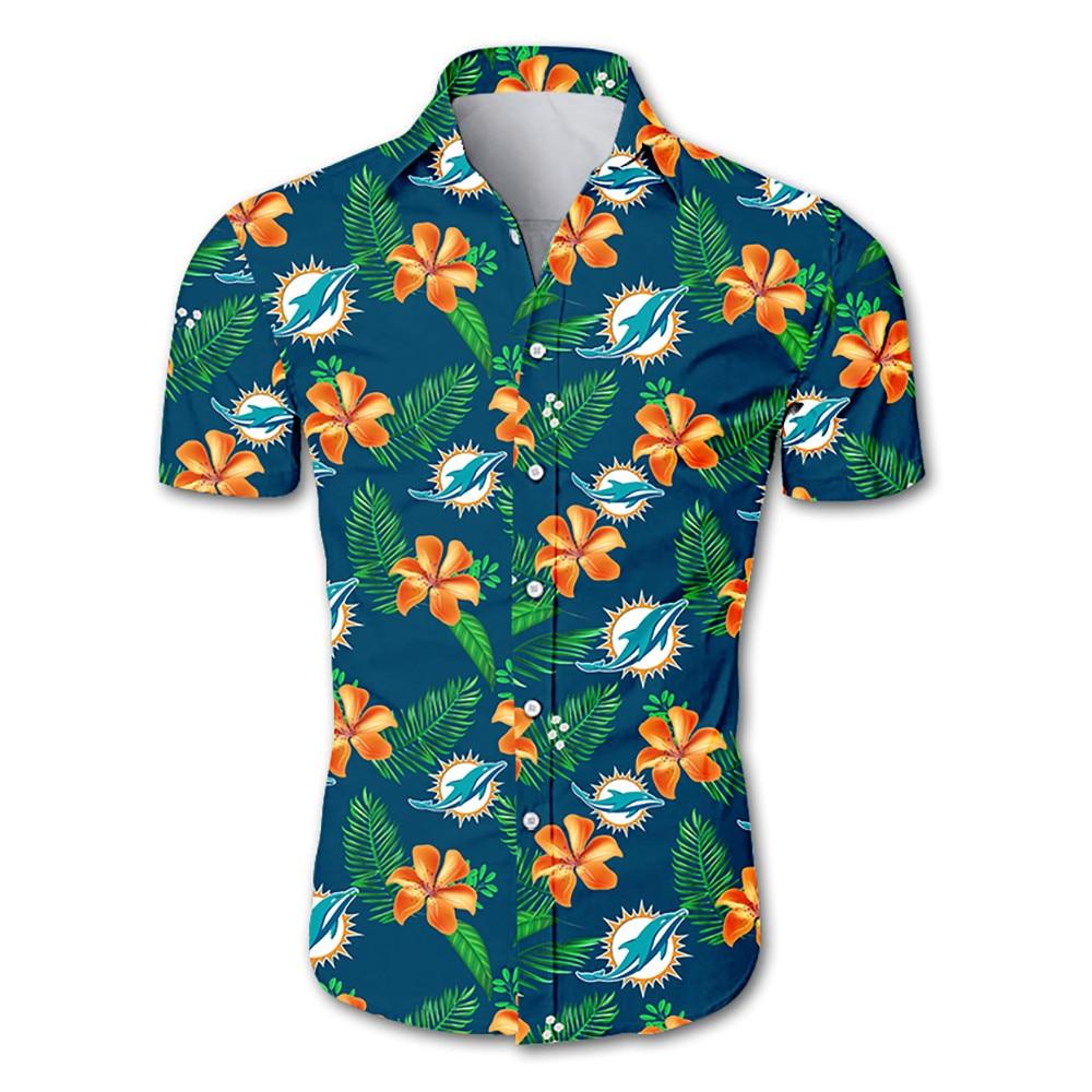 20% SALE OFF Miami Dolphins Hawaiian Shirt Floral Button Up – 4 Fan Shop