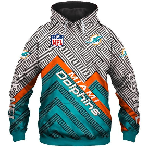 20% SALE OFF Miami Dolphins Pullover Hoodies 3D Sweatshirt Long Sleeve ...