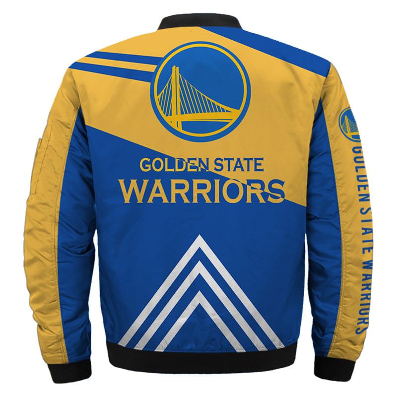 19% OFF NBA Bomber Jacket Men Golden State Warriors Jacket For Sale – 4 ...