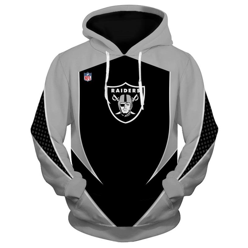 New Design NFL Football Oakland Raiders 3D Hoodie Sweatshirt Custom Ja ...