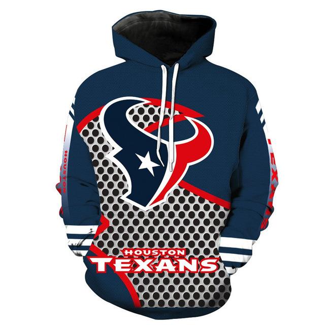 NFL Football Houston Texans 3D Hoodie 