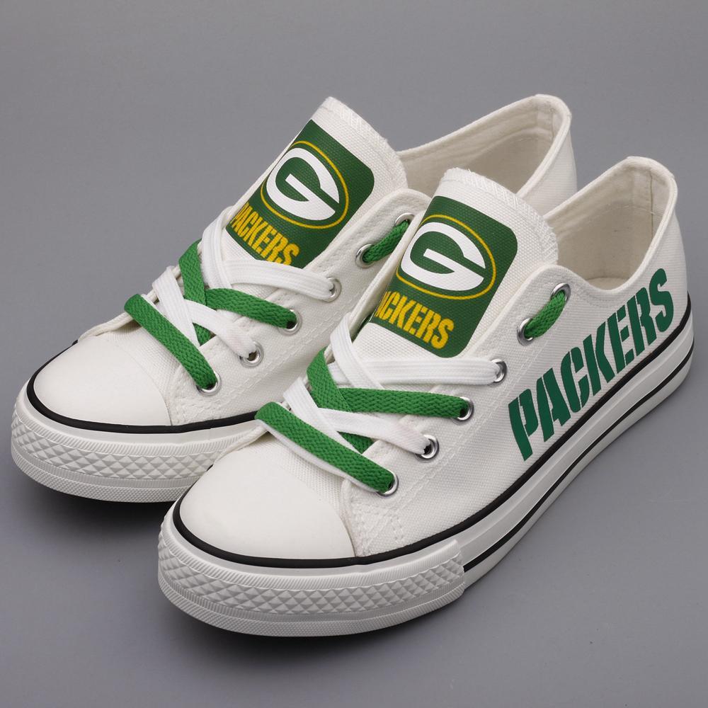 Green Bay Packers Shoes Letter Glow In The Dark Shoes Cheap Laces – 4 ...