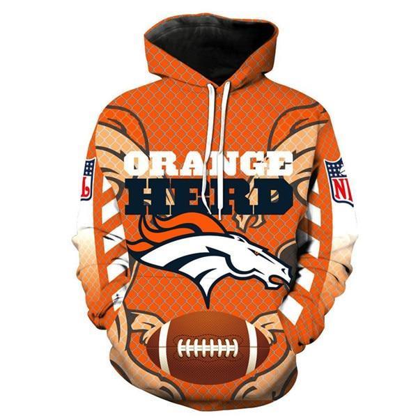 NFL Hoodies 3D Denver Broncos Hoodies 