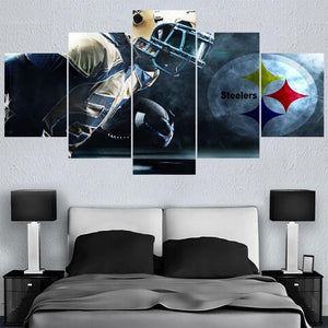 Pittsburgh Steeler Canvas Wall Art For Living Room Bedroom