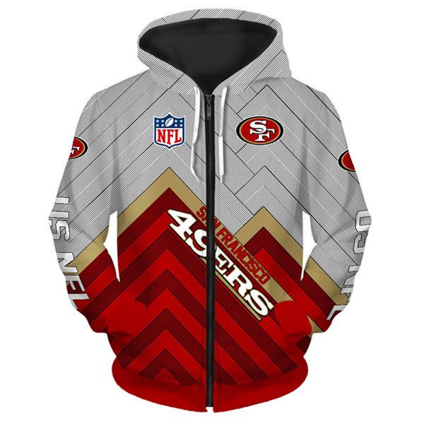 49ers zip up hoodie