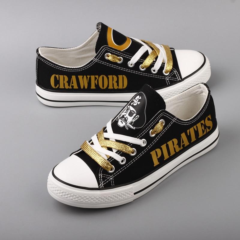 Hot Sale Canvas Shoes Printed Letter & Logo Crawford Pirates High ...